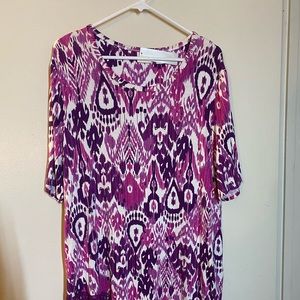 Chico’s Asymmetric Tunic Pinks